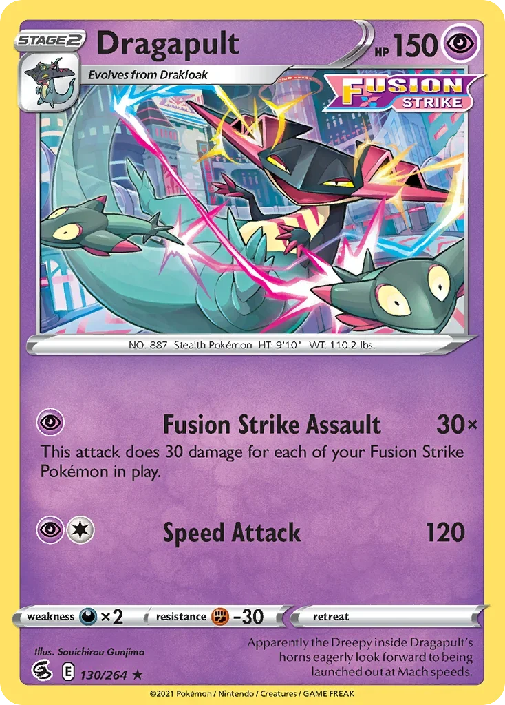130/264 from Fusion Strike Holo Rare Pokemon Card
