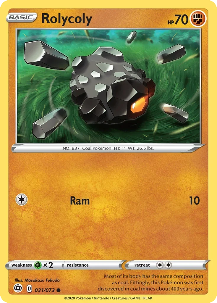 31/73 from Champion's Path Common Pokemon Card