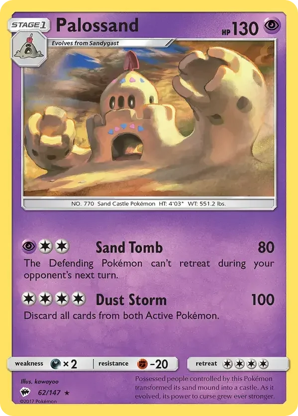 062/147 from Burning Shadows Holo Rare Pokemon Card