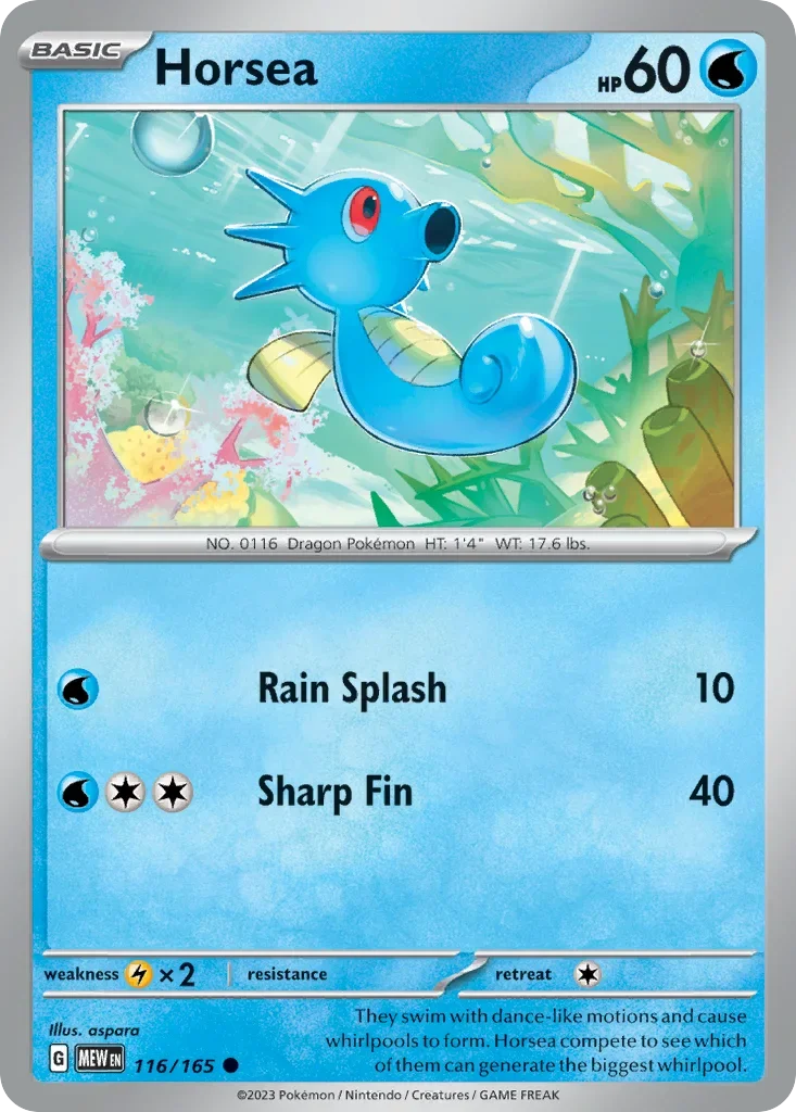 116/165 from 151 Common Pokemon Card