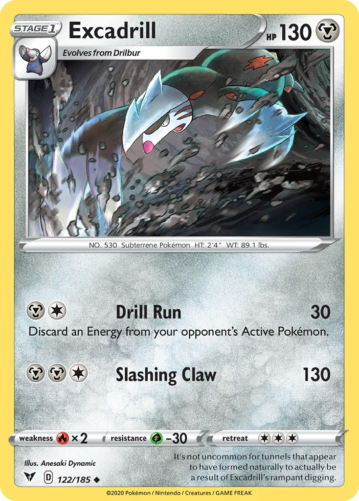 122/185 from Vivid Voltage Uncommon Pokemon Card