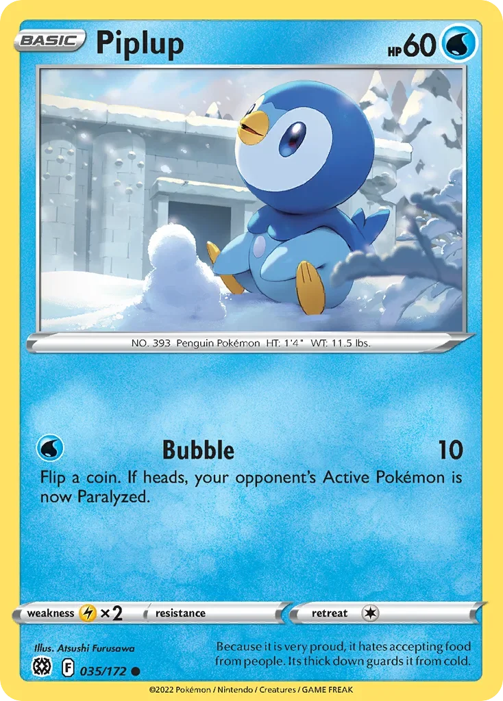 035/172 from Brilliant Stars Common Pokemon Card