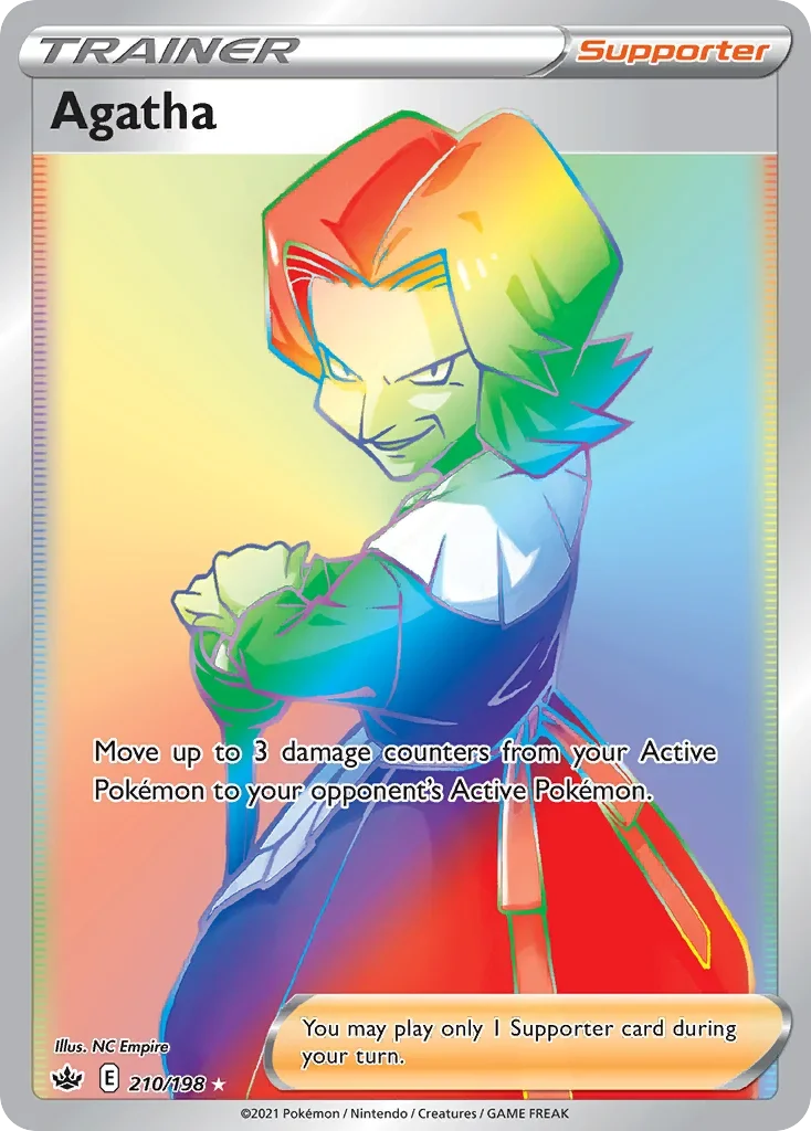 210/198 from Chilling Reign Rainbow Rare Trainer Card