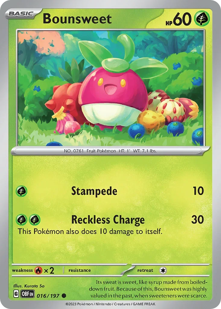 016/197 from Obsidian Flames Common Pokemon Card