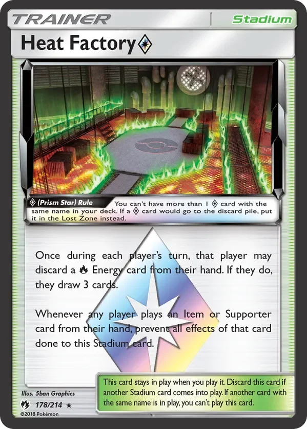 178/214 from Lost Thunder Prism Rare Trainer Card