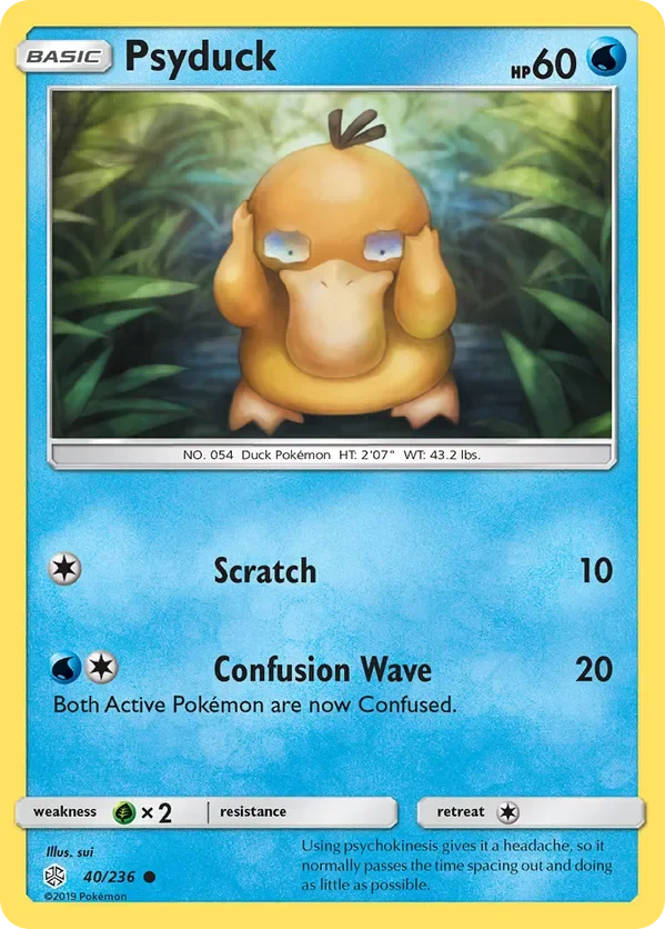40/236 Psyduck Common Pokemon Card