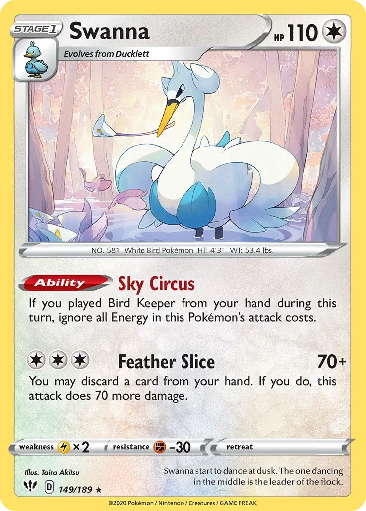 149/189 from Darkness Ablaze Rare Pokemon Card