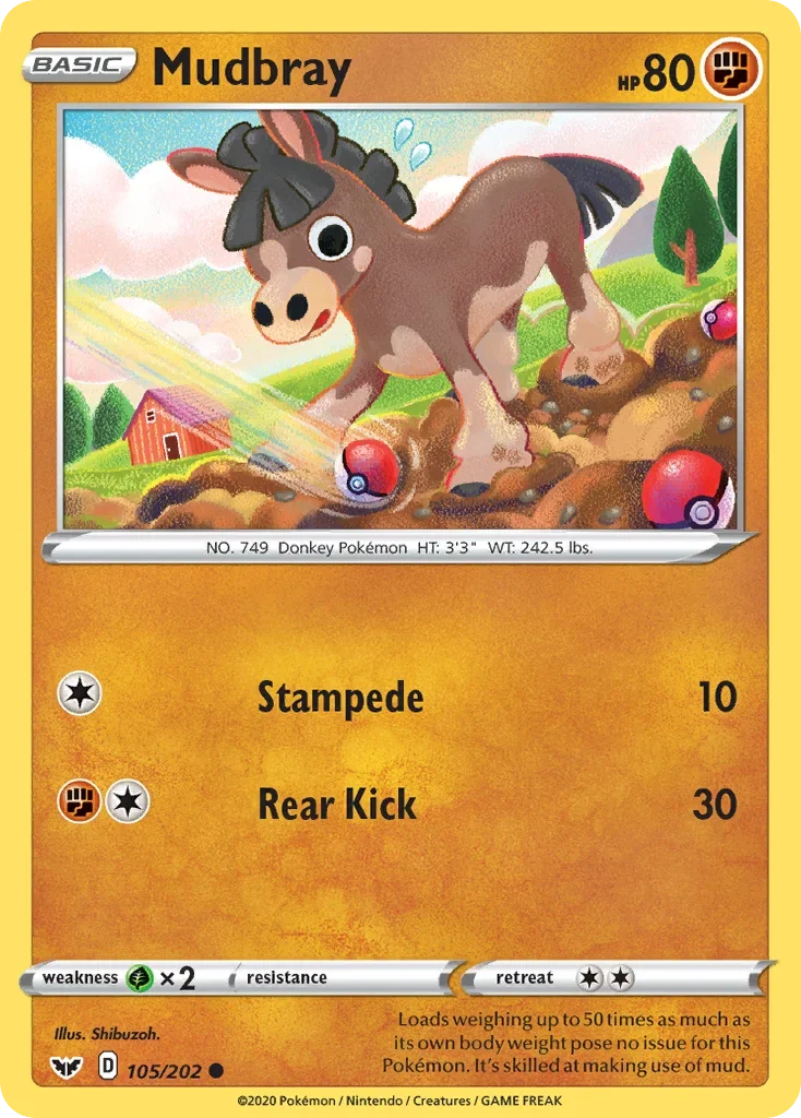 105/202 from Sword & Shield Common Pokemon Card