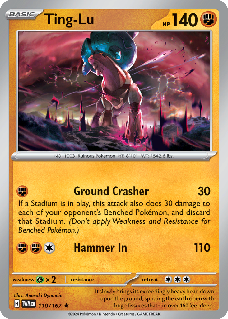 110/167 from Twilight Masquerade Rare Pokemon Card