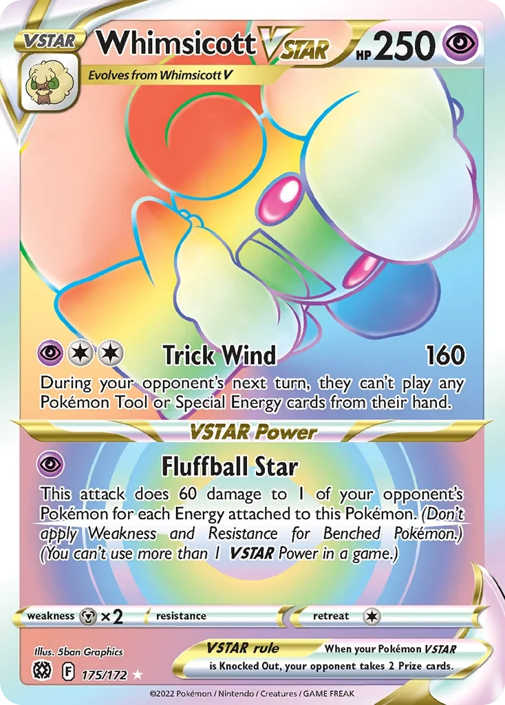 175/172 from Brilliant Stars Rainbow Rare Pokemon Card