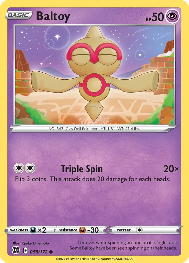 058/172 from Brilliant Stars Common Pokemon Card