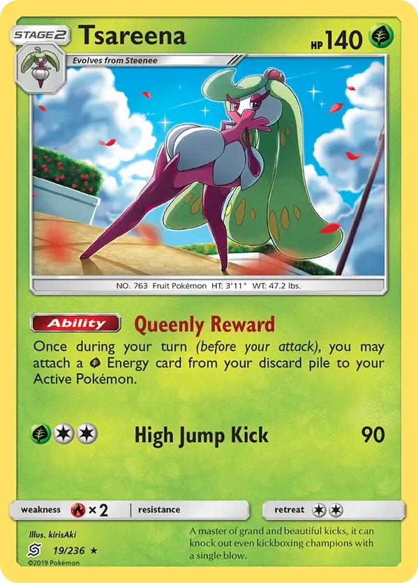 19/236 Tsareena Holo Rare Pokemon Card