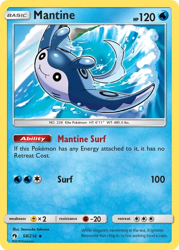 58/214 from Lost Thunder Uncommon Pokemon Card