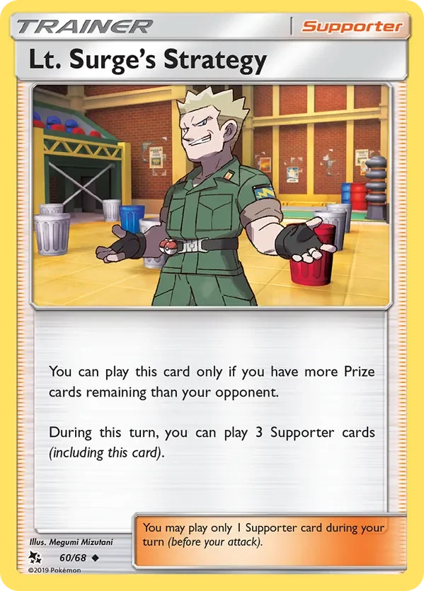 60/68 Lt. Surge's Strategy Uncommon Trainer Card