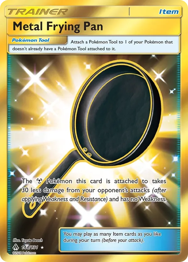 144/131 from Forbidden Light Gold Secret Rare Trainer Card