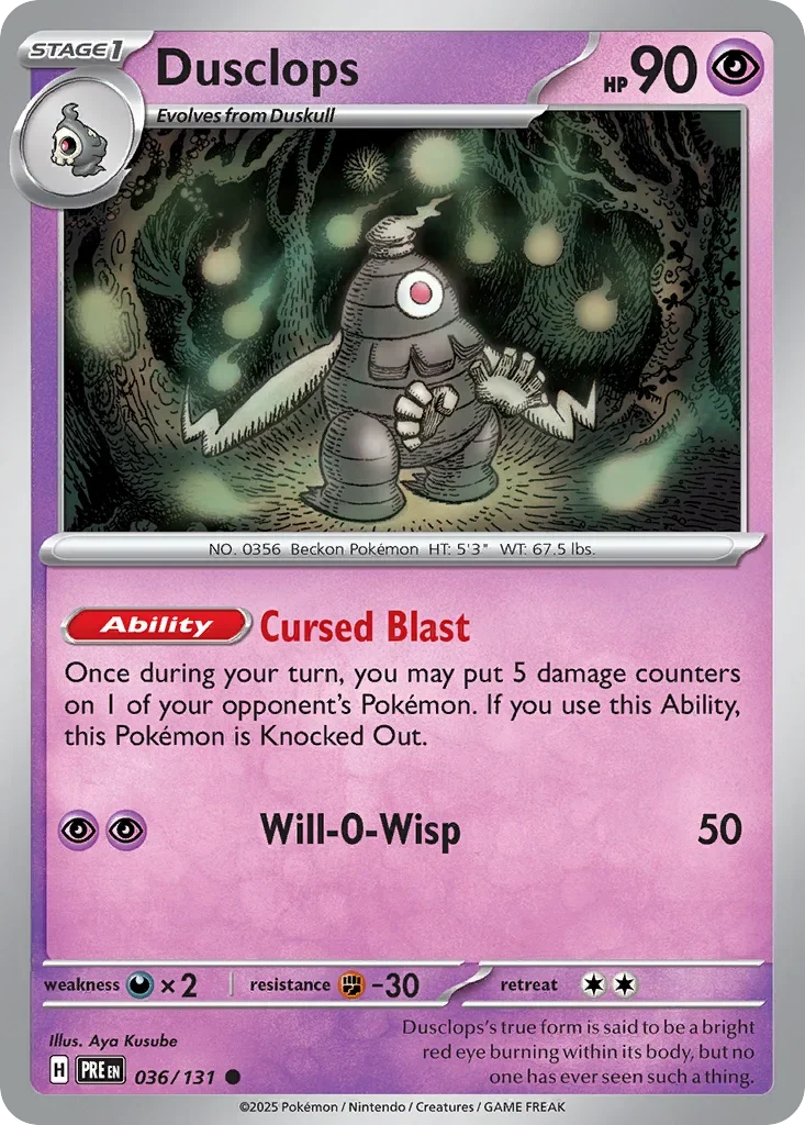 036/131 from Prismatic Evolutions Card List Common Pokemon Card