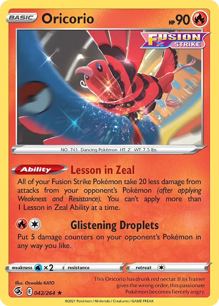 042/264 from Fusion Strike Rare Pokemon Card