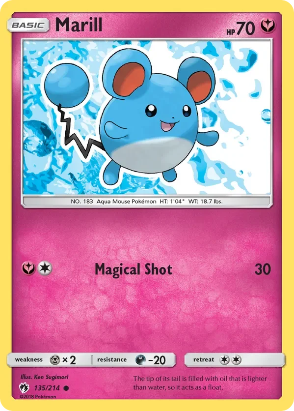 135/214 from Lost Thunder Common Pokemon Card