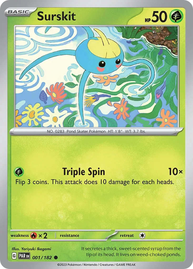 001/182 from Paradox Rift Common Pokemon Card