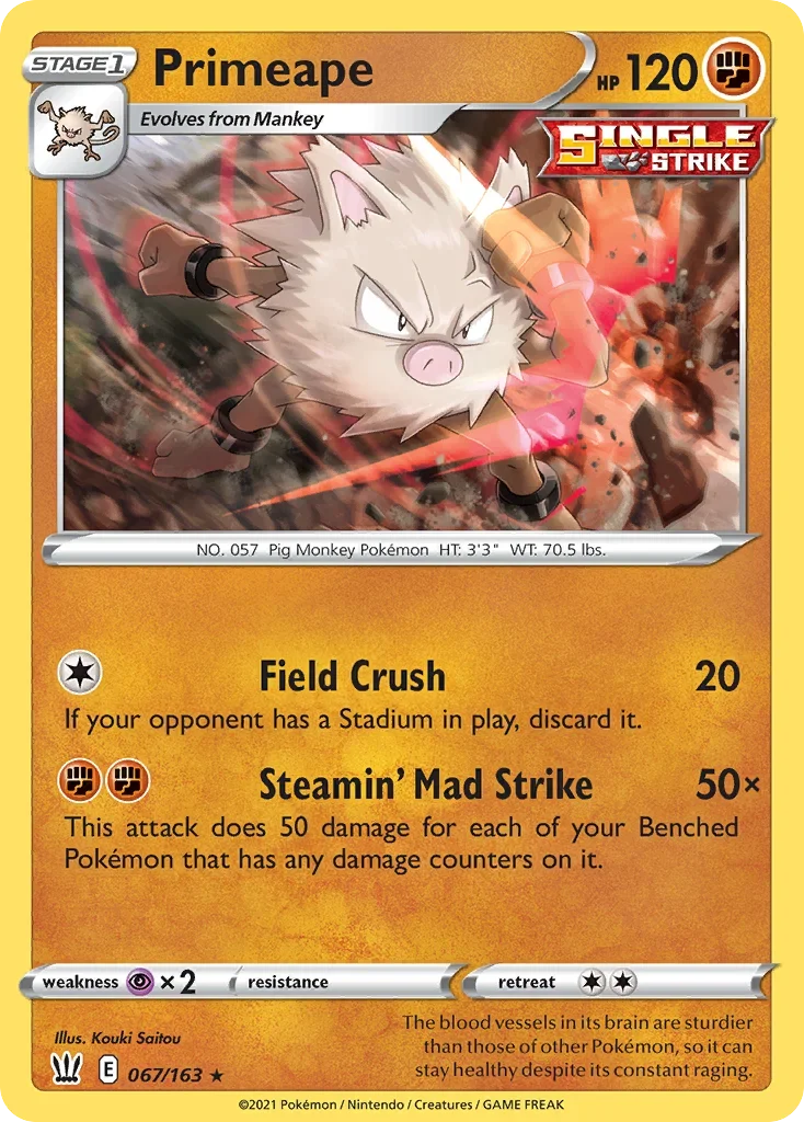 067/163 from Battle Styles Rare Pokemon Card