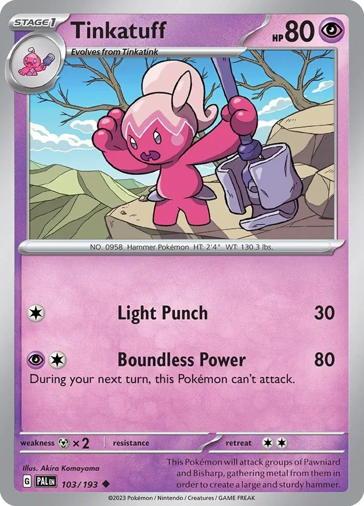 103/193 from Paldea Evolved Uncommon Pokemon Card
