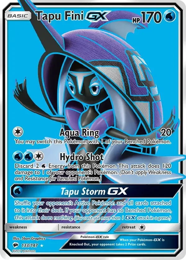 133/147 from Burning Shadows Full Art Pokemon Card