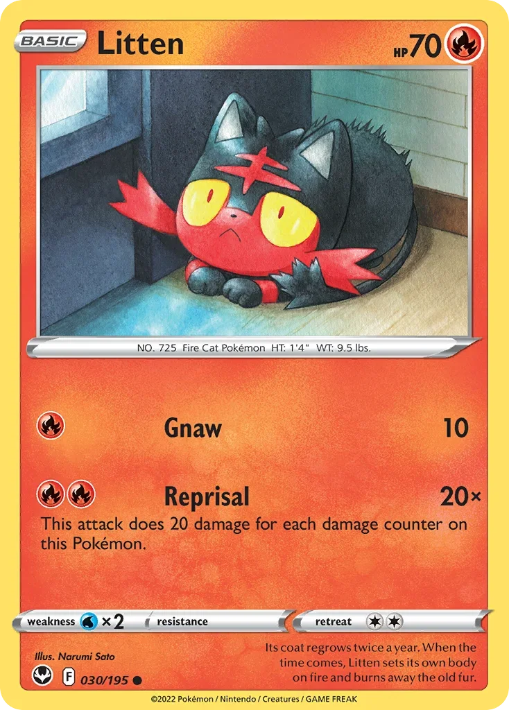 030/195 from Silver Tempest Common Pokemon Card