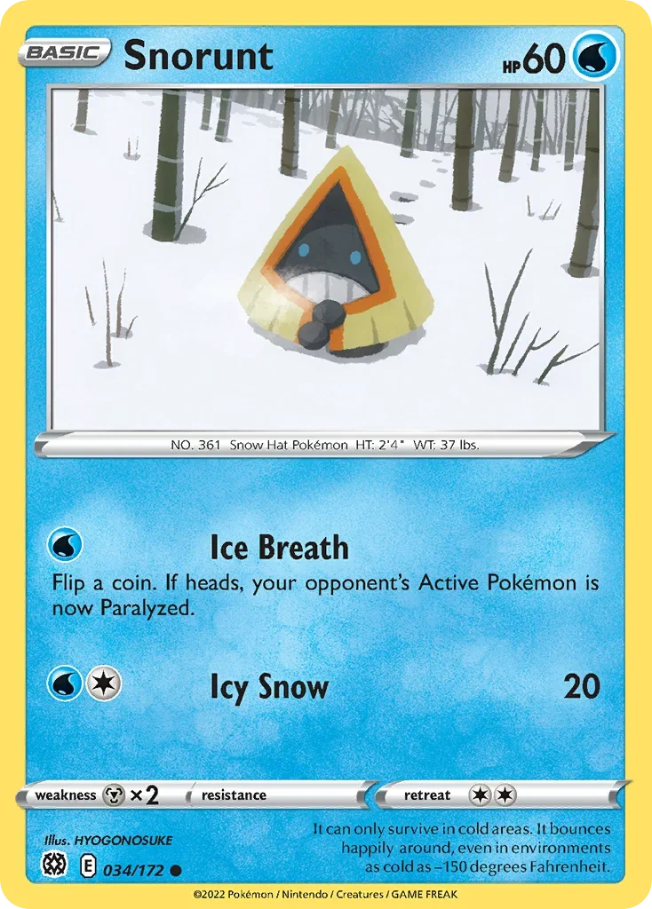 034/172 from Brilliant Stars Common Pokemon Card