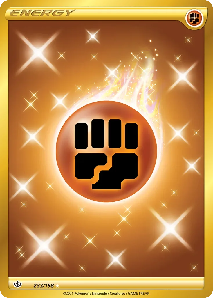 233/198 from Chilling Reign Gold Secret Rare Basic Energy Card