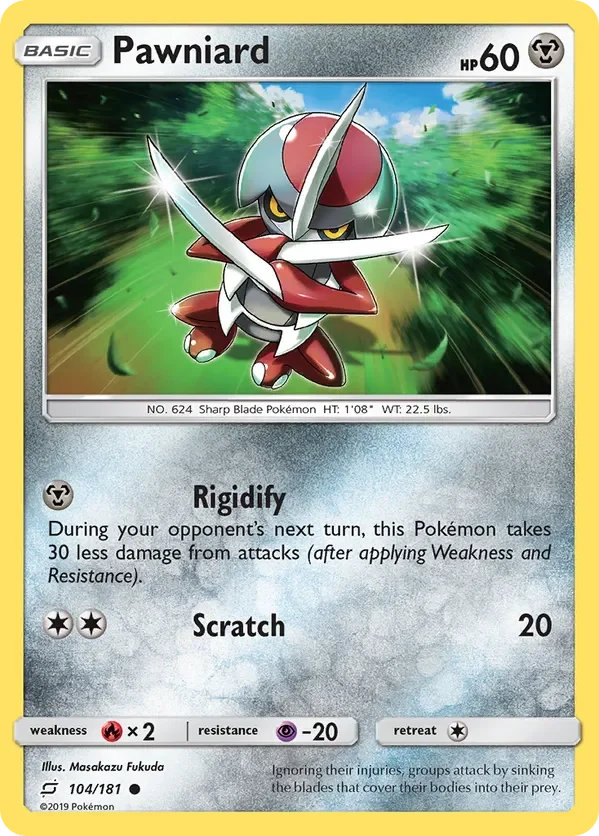 104/181 Pawniard Common Pokemon Card