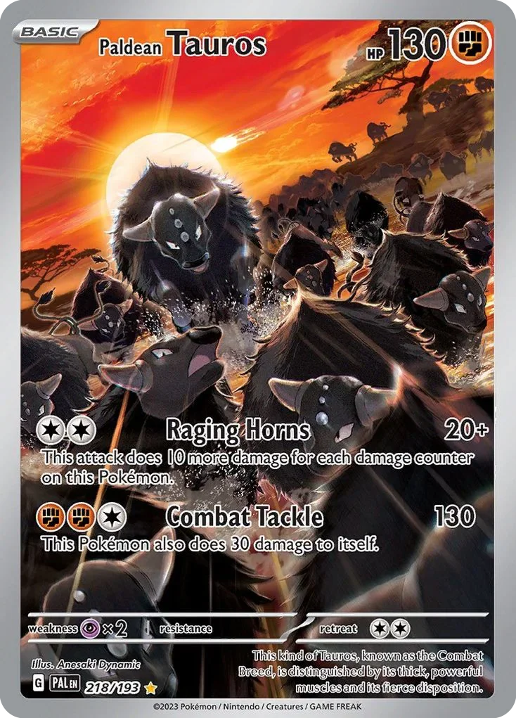 218/193 from Paldea Evolved Illustration Rare Pokemon Card