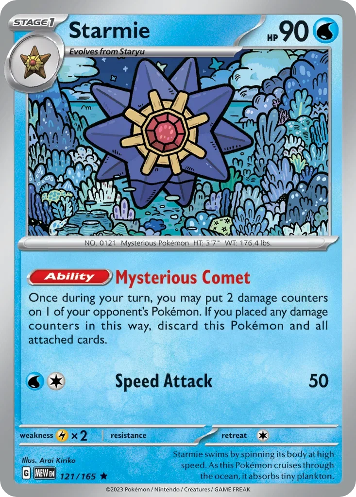 121/165 from 151 Rare Pokemon Card