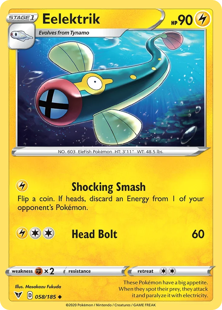 058/185 from Vivid Voltage Uncommon Pokemon Card