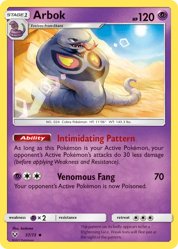 37/73 from Shining Legends Uncommon Pokemon Card