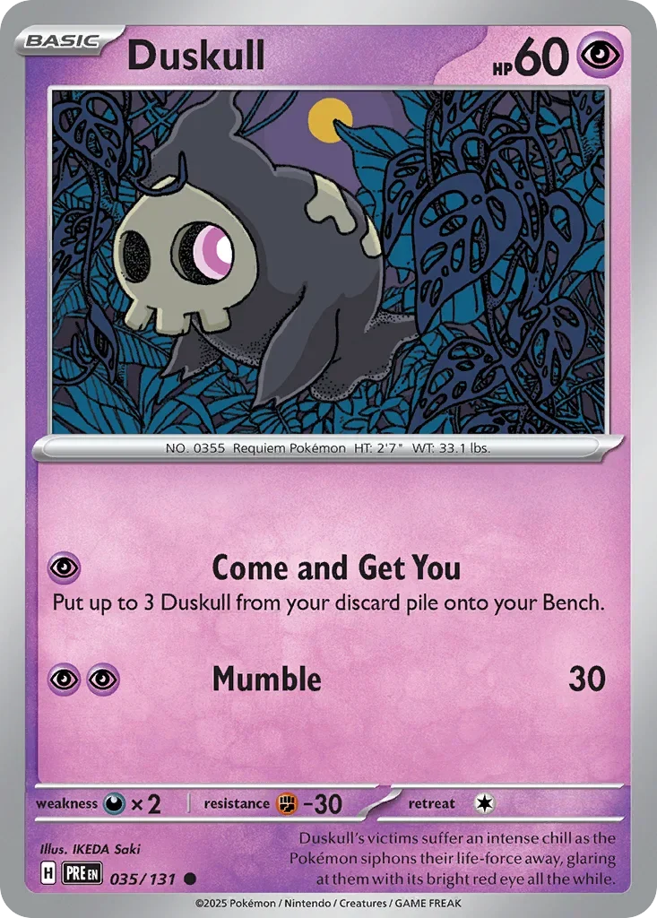 035/131 from Prismatic Evolutions Card List Common Pokemon Card