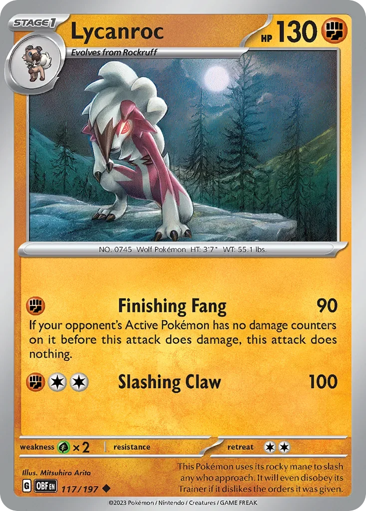 117/197 from Obsidian Flames Uncommon Pokemon Card