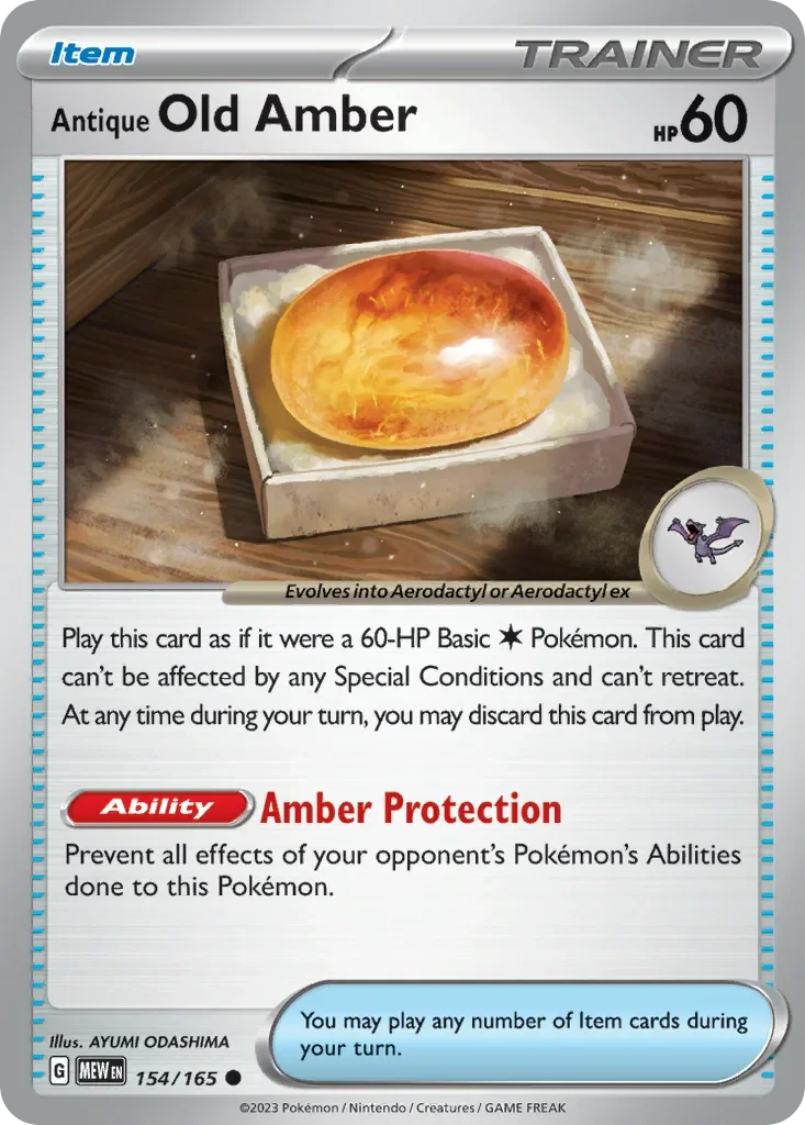 154/165 from 151 Common Pokemon Card