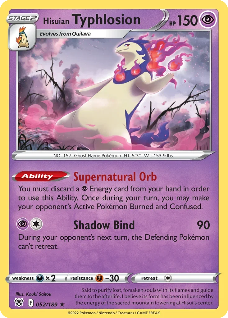 052/189 from Astral Radiance Holo Rare Pokemon Card