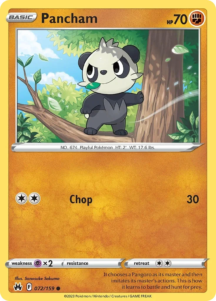 072/159 from Crown Zenith Common Pokemon Card