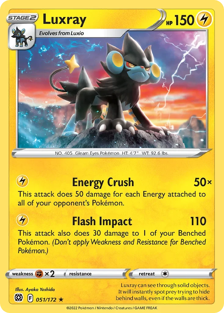 051/172 from Brilliant Stars Rare Pokemon Card