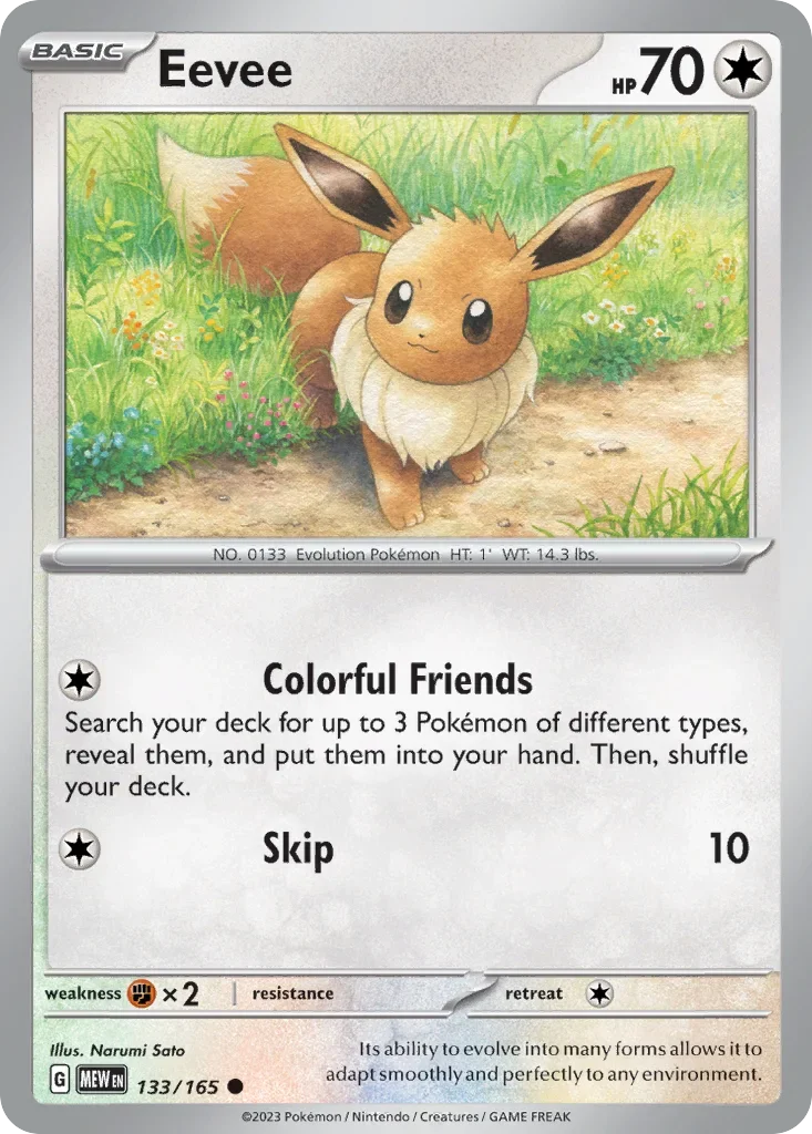 133/165 from 151 Common Pokemon Card