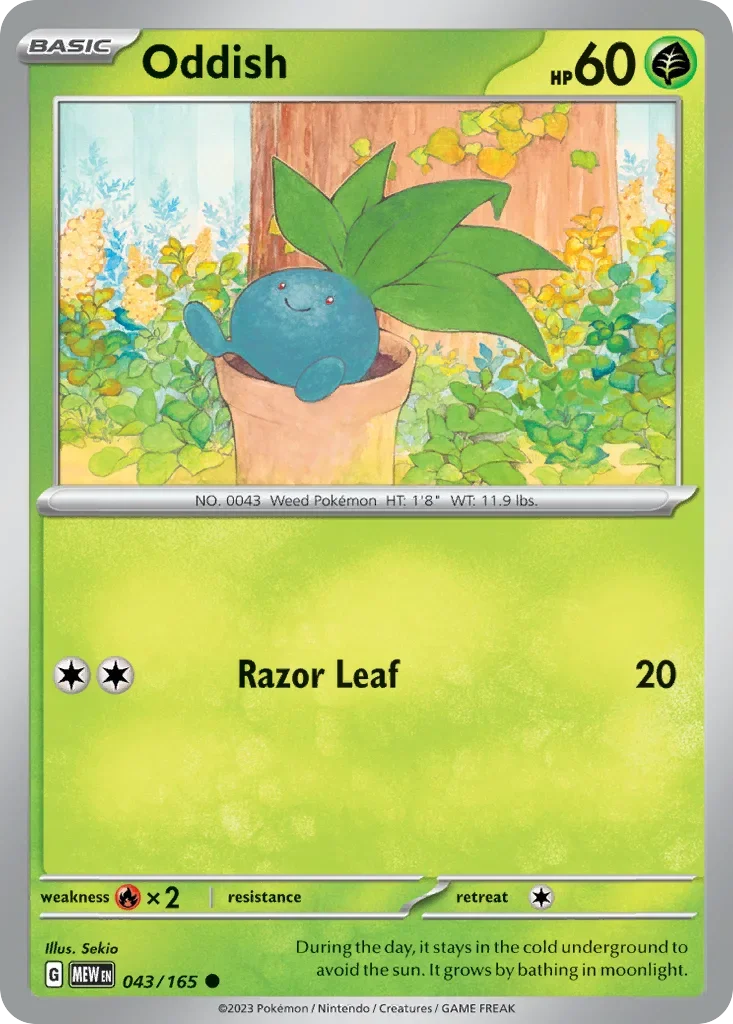 043/165 from 151 Common Pokemon Card