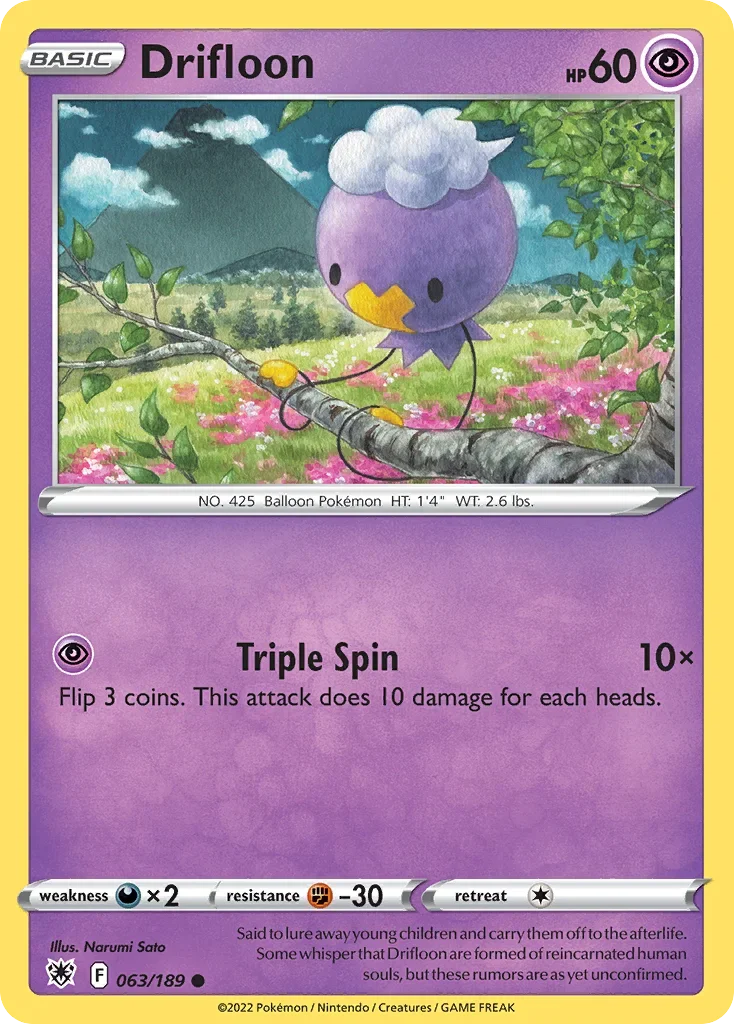 063/189 from Astral Radiance Common Pokemon Card