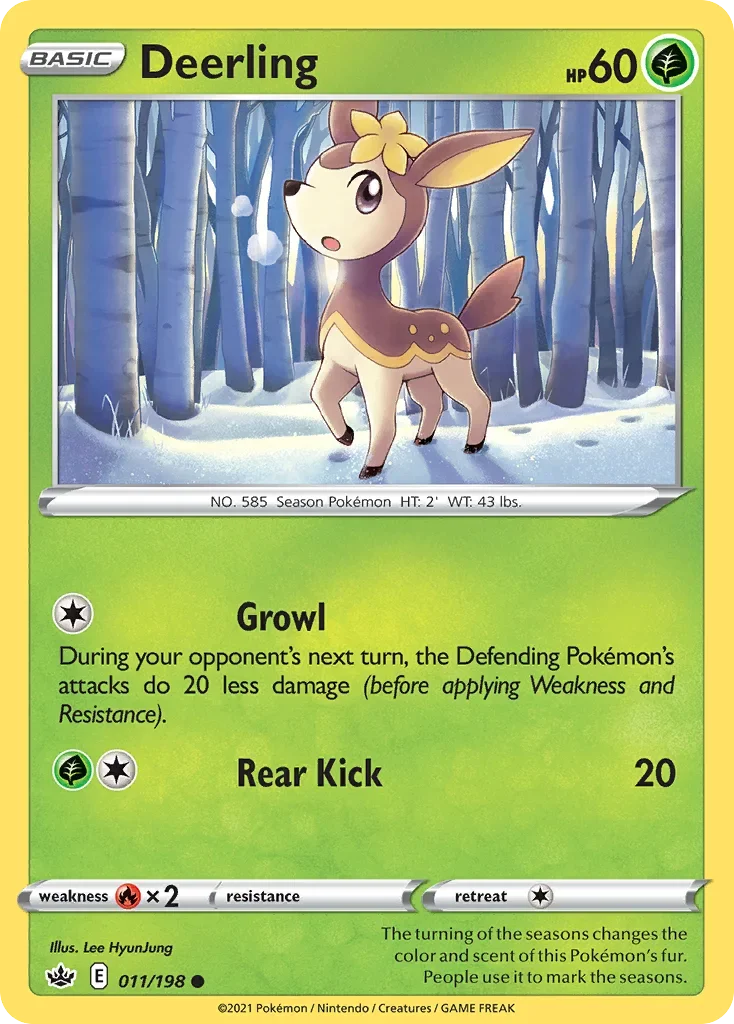 011/198 from Chilling Reign Common Pokemon Card