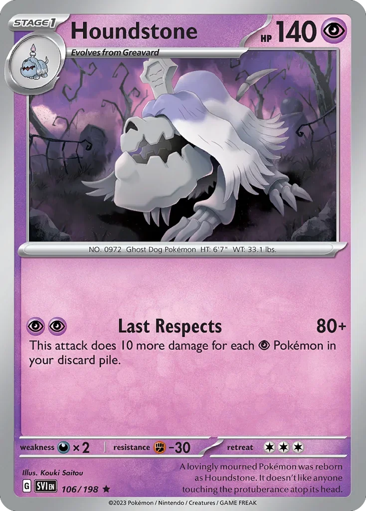106/198 from Scarlet & Violet Rare Pokemon Card