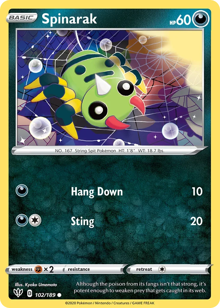 102/189 from Darkness Ablaze Common Pokemon Card