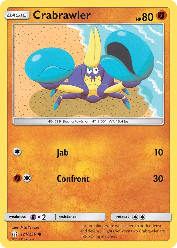 121/236 Crabrawler Common Pokemon Card