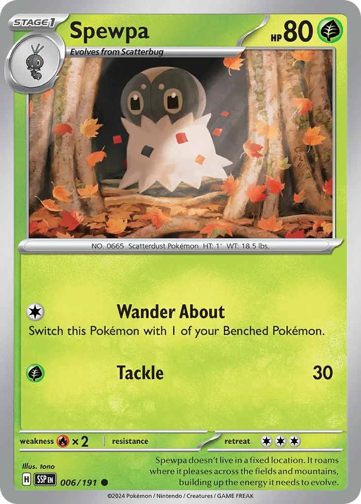 006/191 from Surging Sparks Card List Common Pokemon Card
