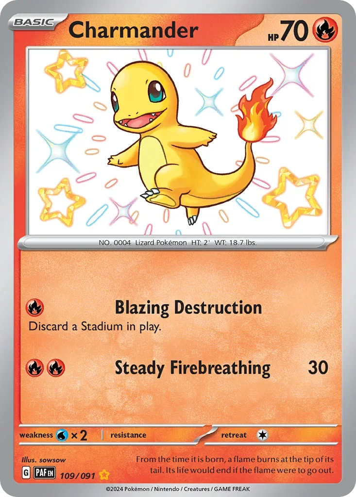 109/091 from Paldean Fates Shiny Rare Pokemon Card