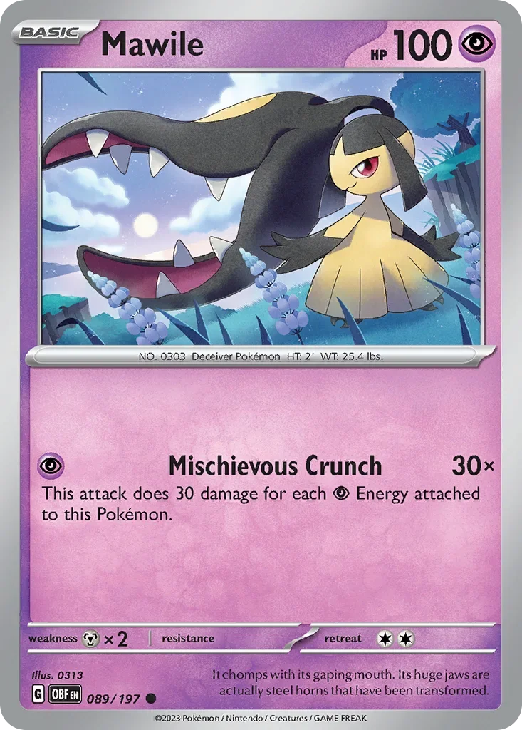 089/197 from Obsidian Flames Common Pokemon Card